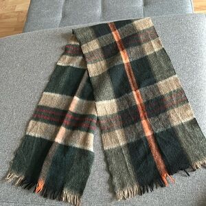 plaid wool scarf